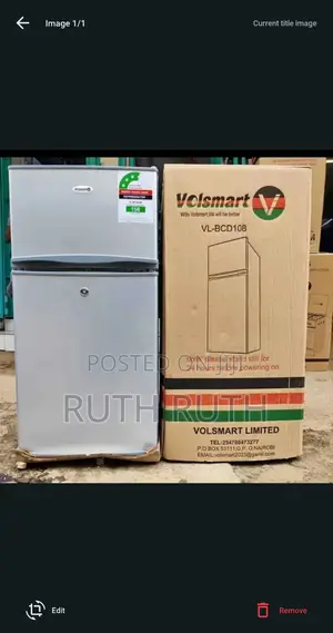Double Door Small Vollsmart Fridge Vlbcd108s