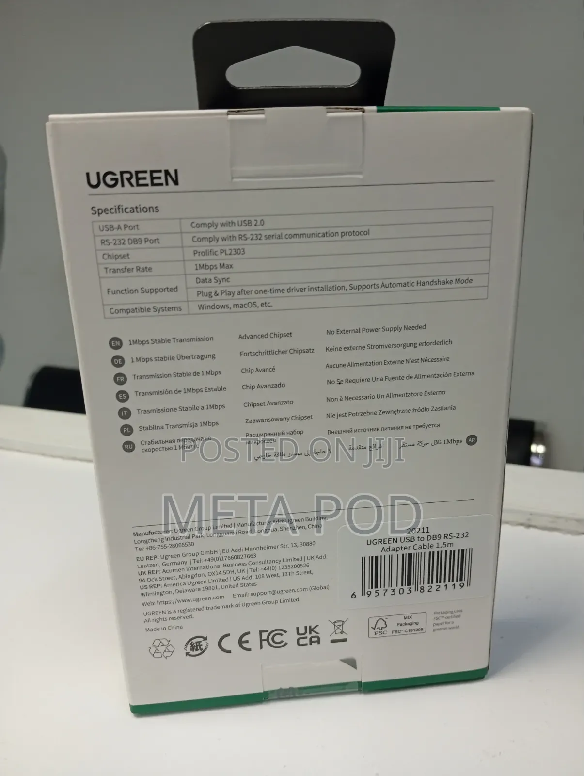 Usb a to Rs232 Db9 Serial Adapter
