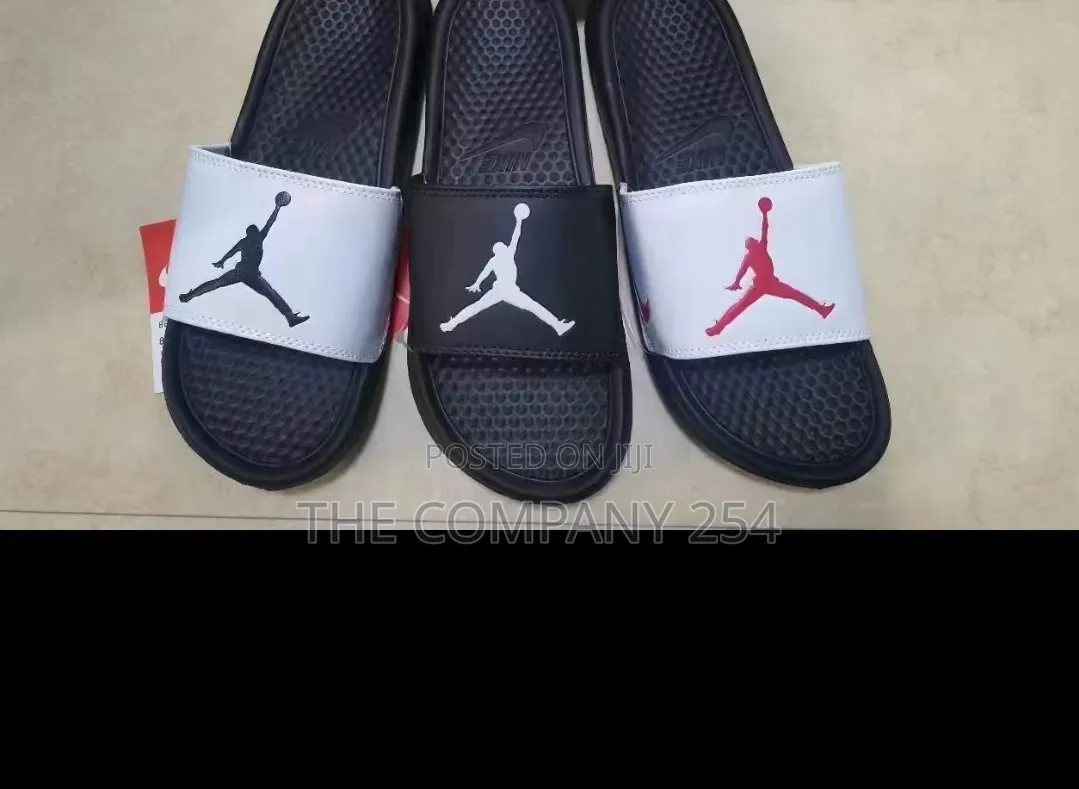 Quality Rubber Sole Nike Jordan Men Open Rubber Shoes