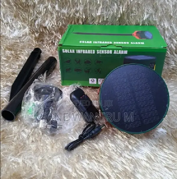 Home Siren Solar Alarm With Infrared Motion Sensor. .