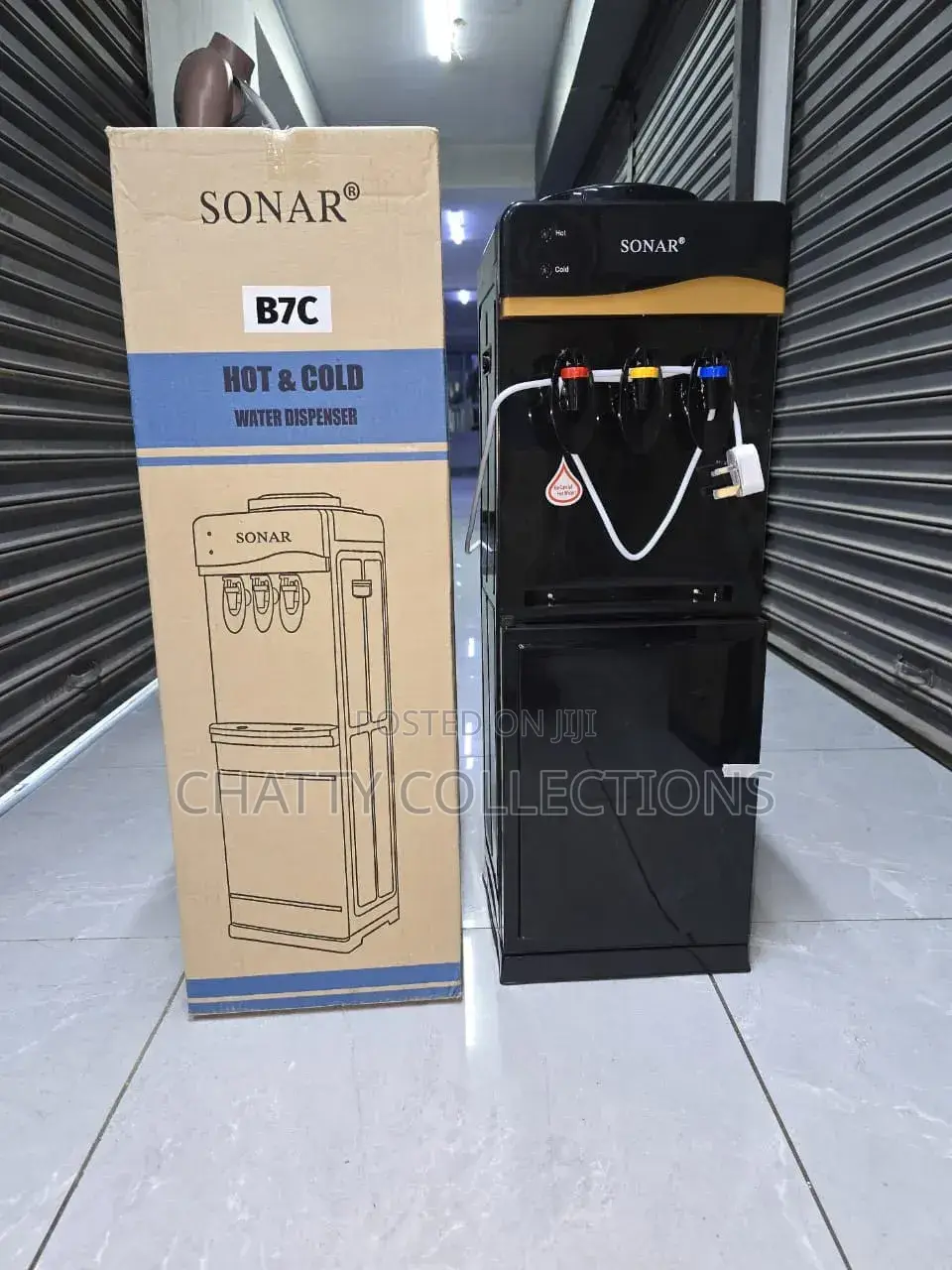Black B7c Sonar 3 Taps Hot,Normal and Cold Water Dispenser