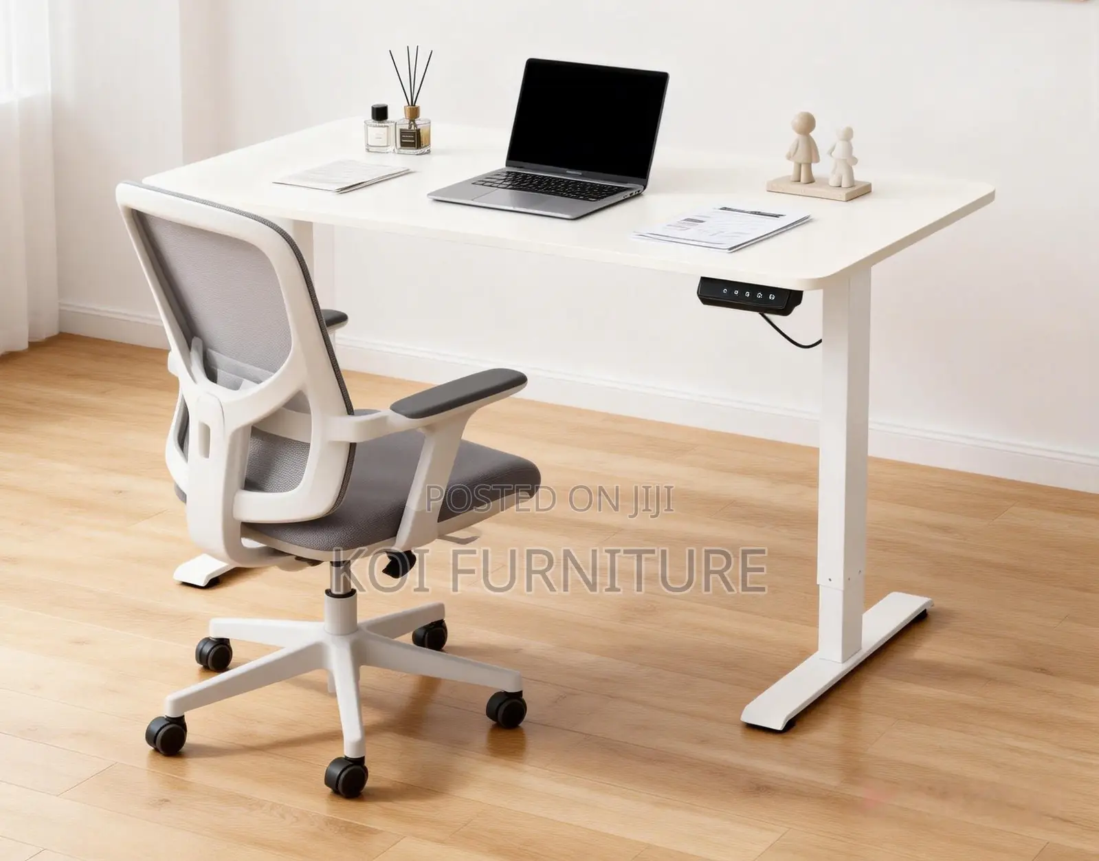 Office Desk; 1.4 Meters Electric Adjustable Ergonomic Office Desk