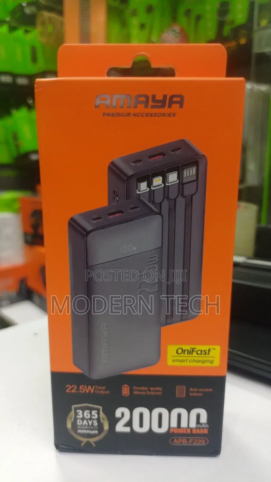 Amaya Super Fast 22.5w 20,000mah Portable Power Bank