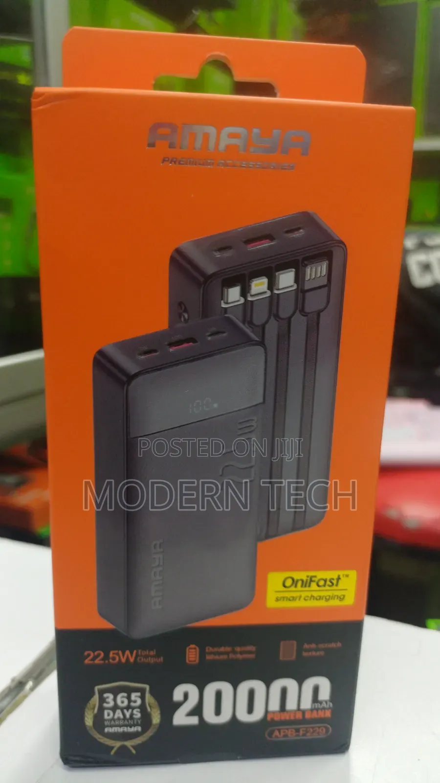 Amaya 20,000mah Ultra-Fast Charging Portable Battery Pack (22.5w)