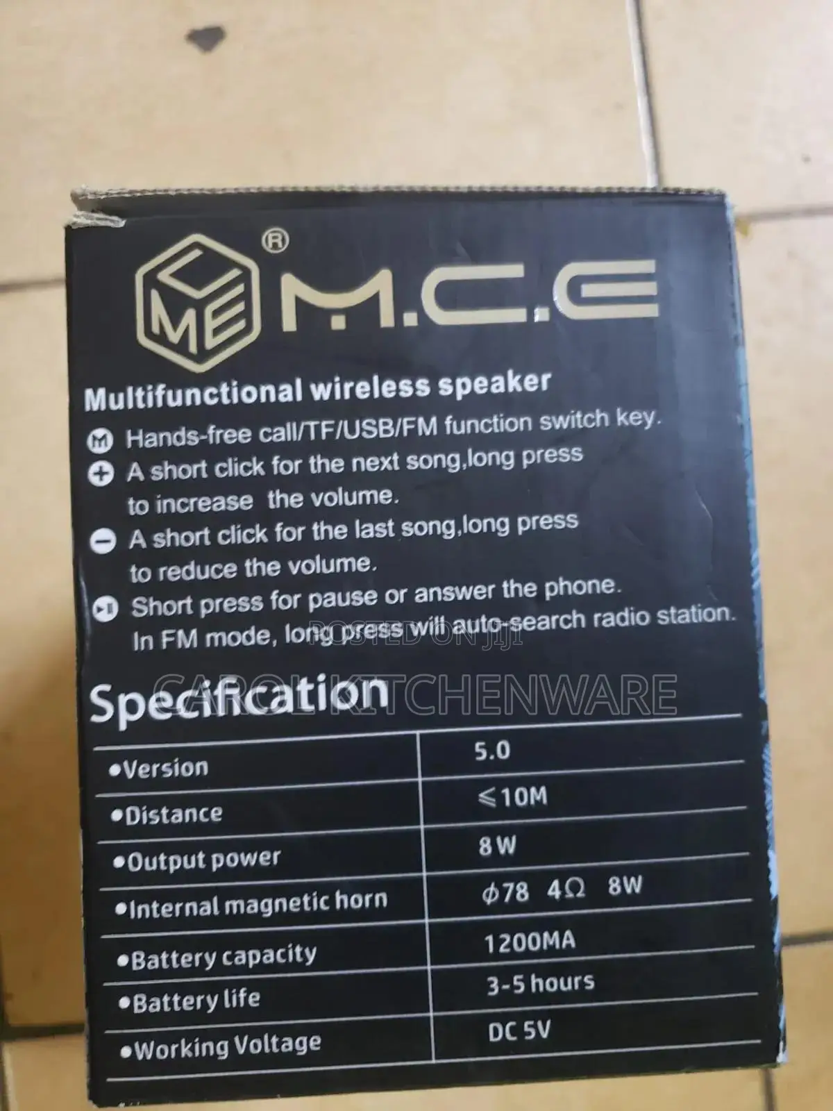 Fm Radio Wireless Speaker, Bluetooth And Usb