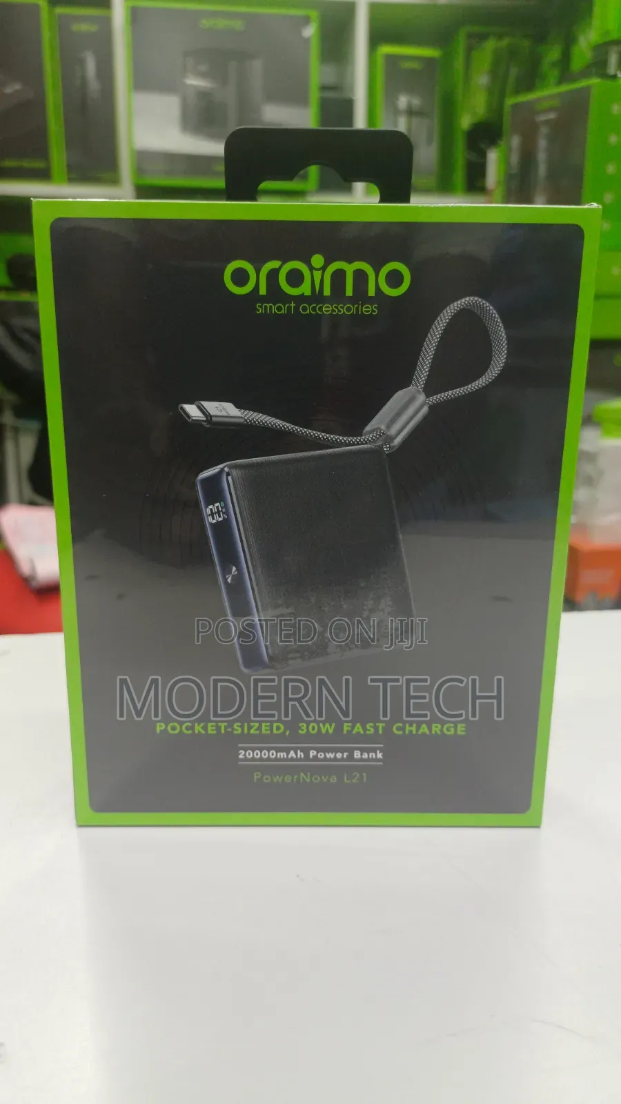 Oraimo 20,000mah 30w Rapid Charging Powernova L21 Battery Pack