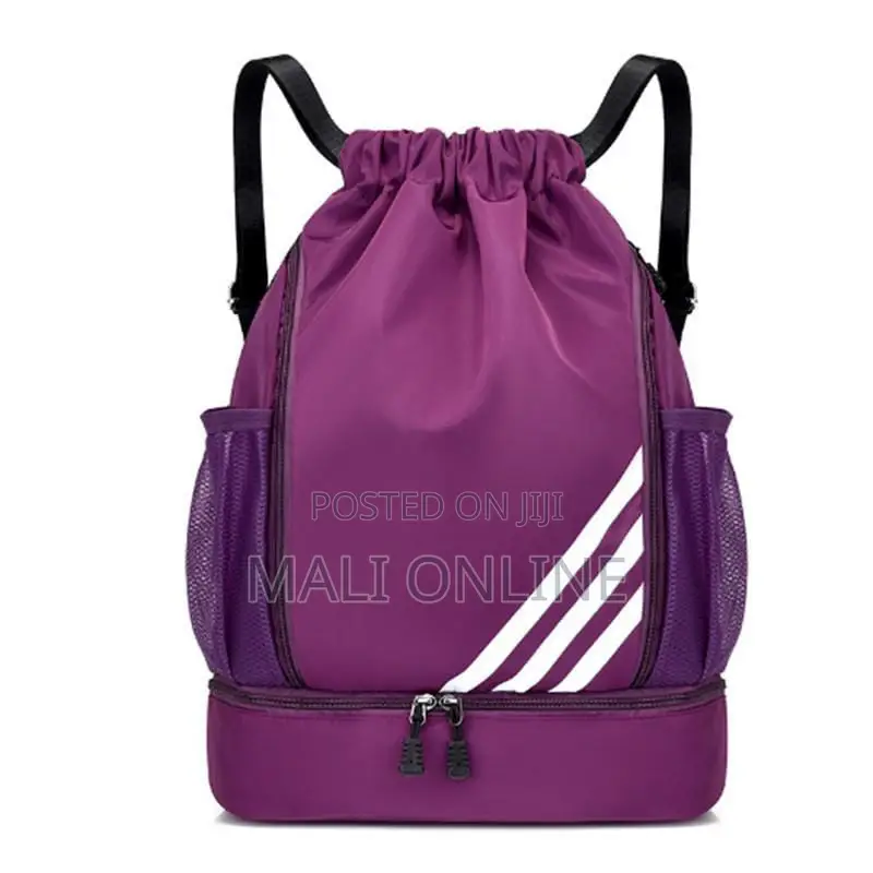 45cm 35-55l Sports Backpack Drawstring Gym Bag With Ball Compartment