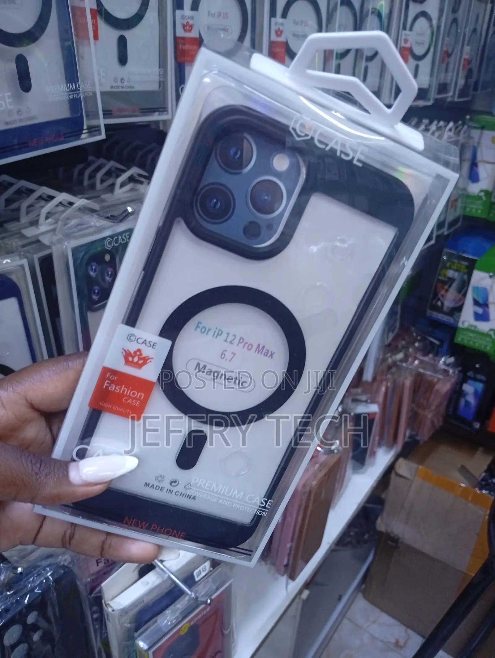 Magnetic Fashion Case Designed for the iPhone 12 Pro Max (6.7 Inch).