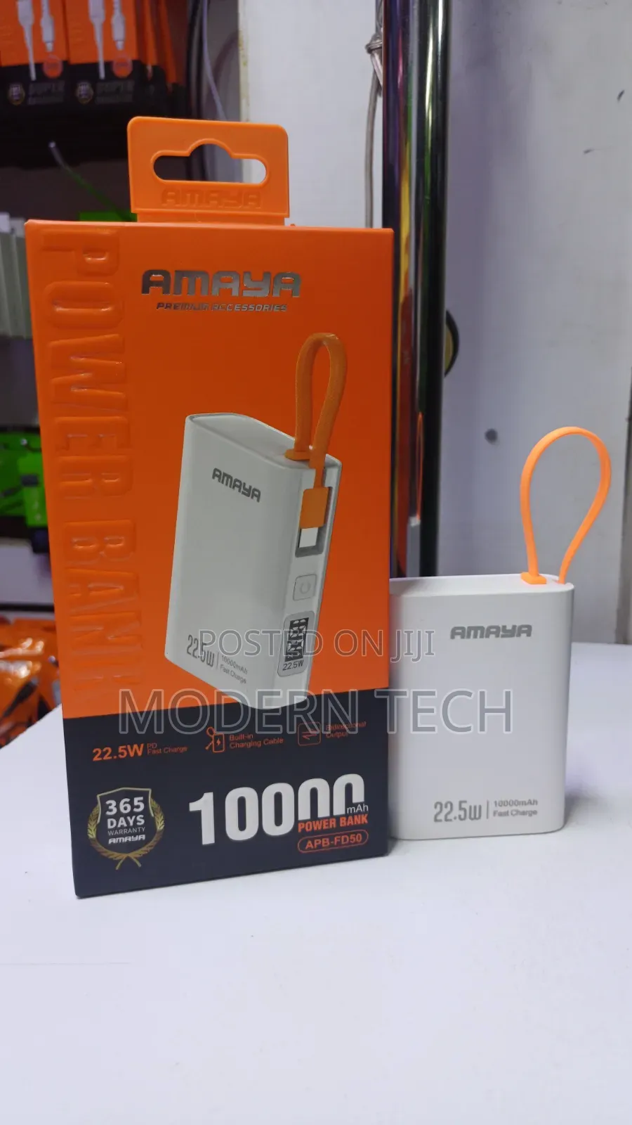 Amaya Fastcharge 10000mah Portable Power Bank (22.5w Output)