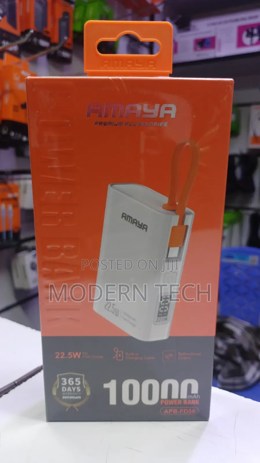 Amaya 10,000mah Fast Charging Power Bank (22.5w) Portable Battery