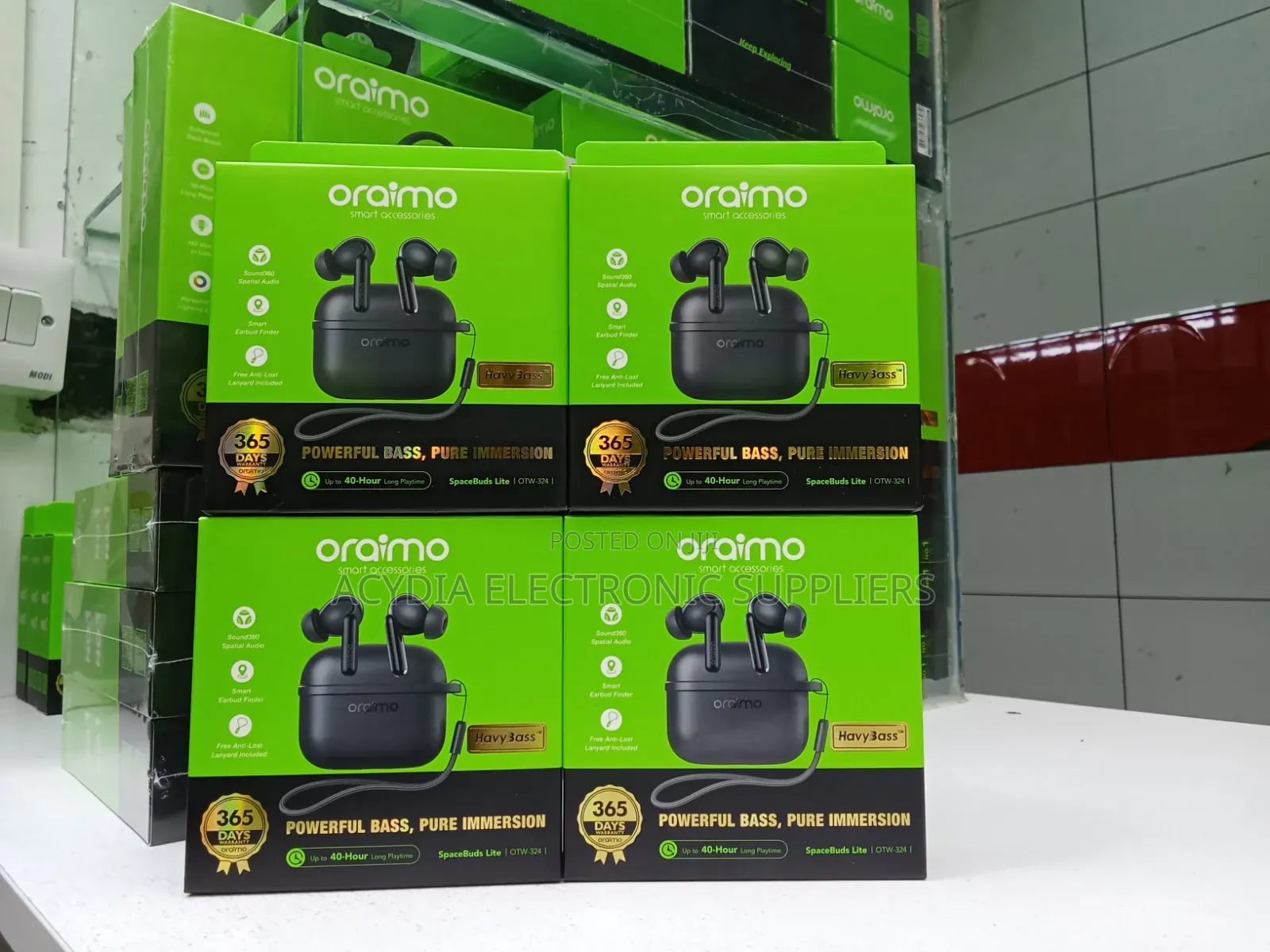 Oraimo Spacebuds Lite Sound360 Anti-Lost True Wireless Earbuds