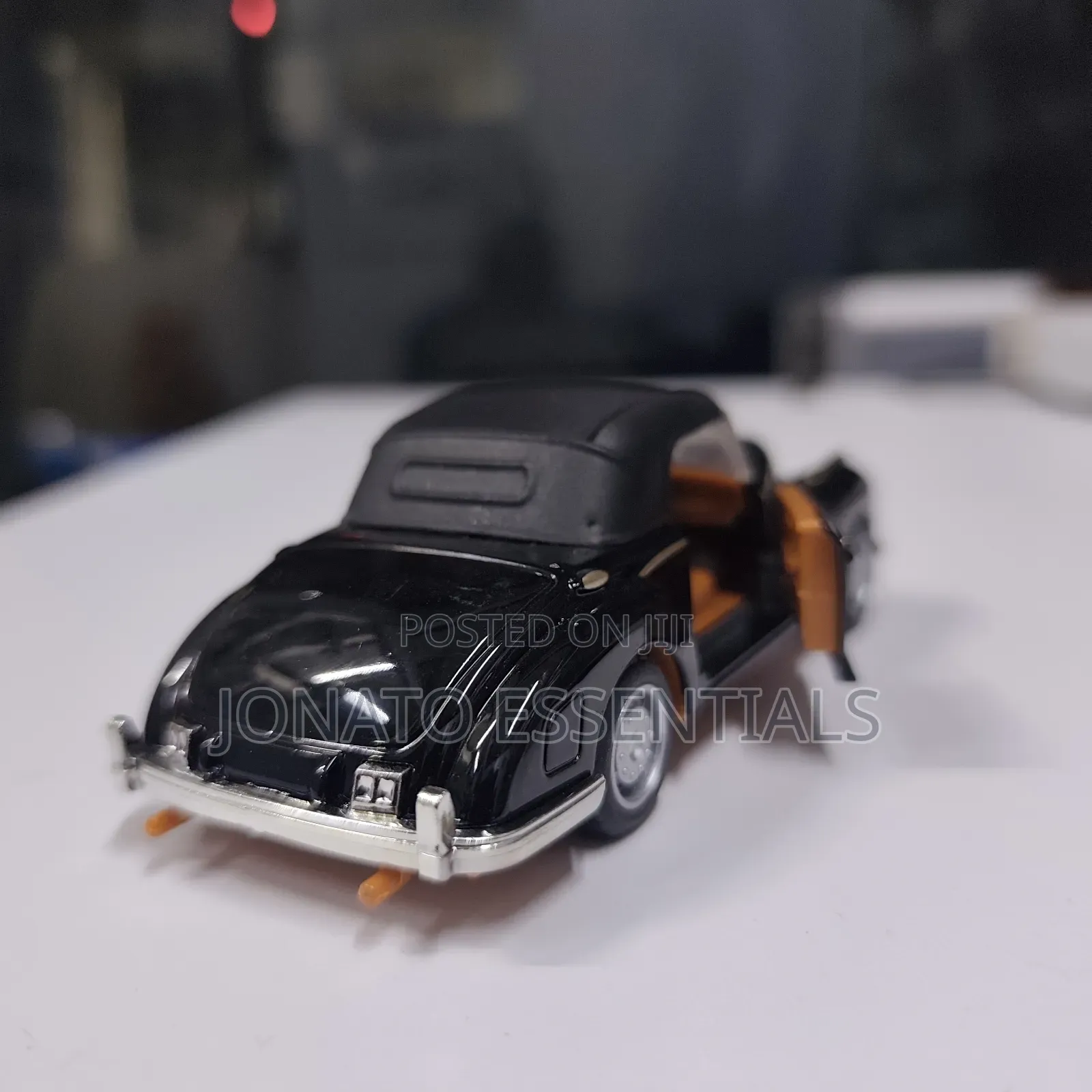Vintage Die-Cast Classic Toy Car - Mercedes 300s Style - Black