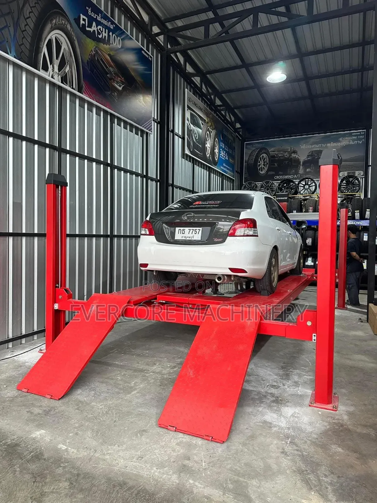 Sunshine Italy 4tonne Four Post Carlift With 3d Wheel Alignment.