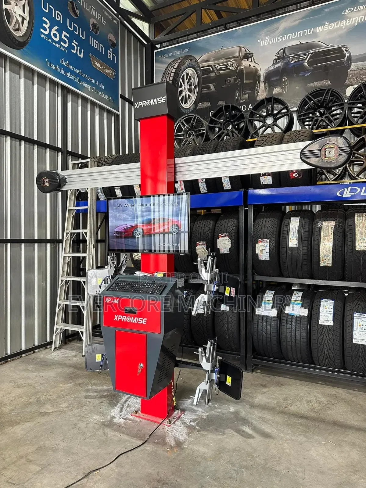 Sunshine Italy 4tonne Four Post Carlift With 3d Wheel Alignment.