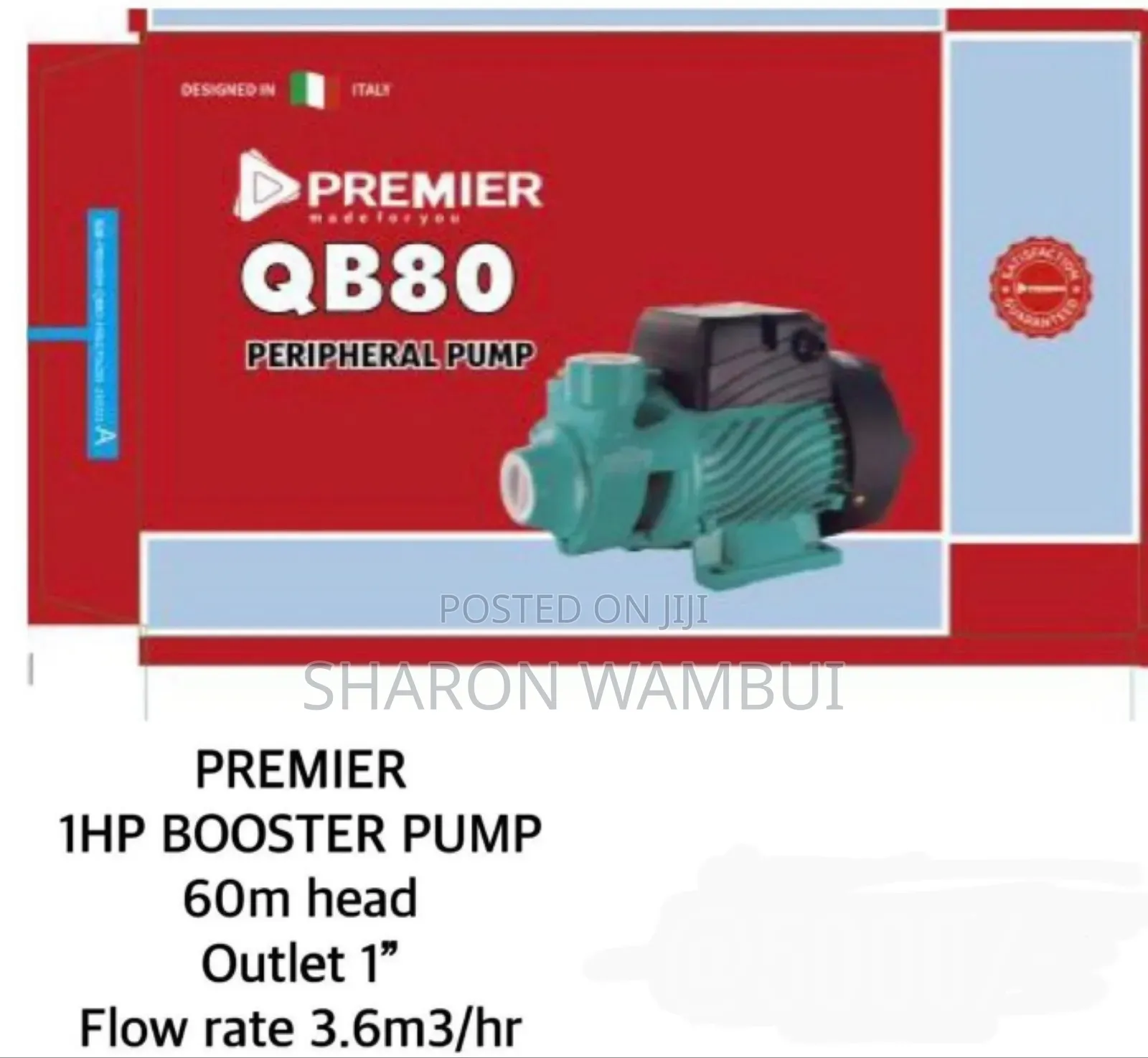 Premier 1hp Booster Pump/1hp Premier Booster Pump