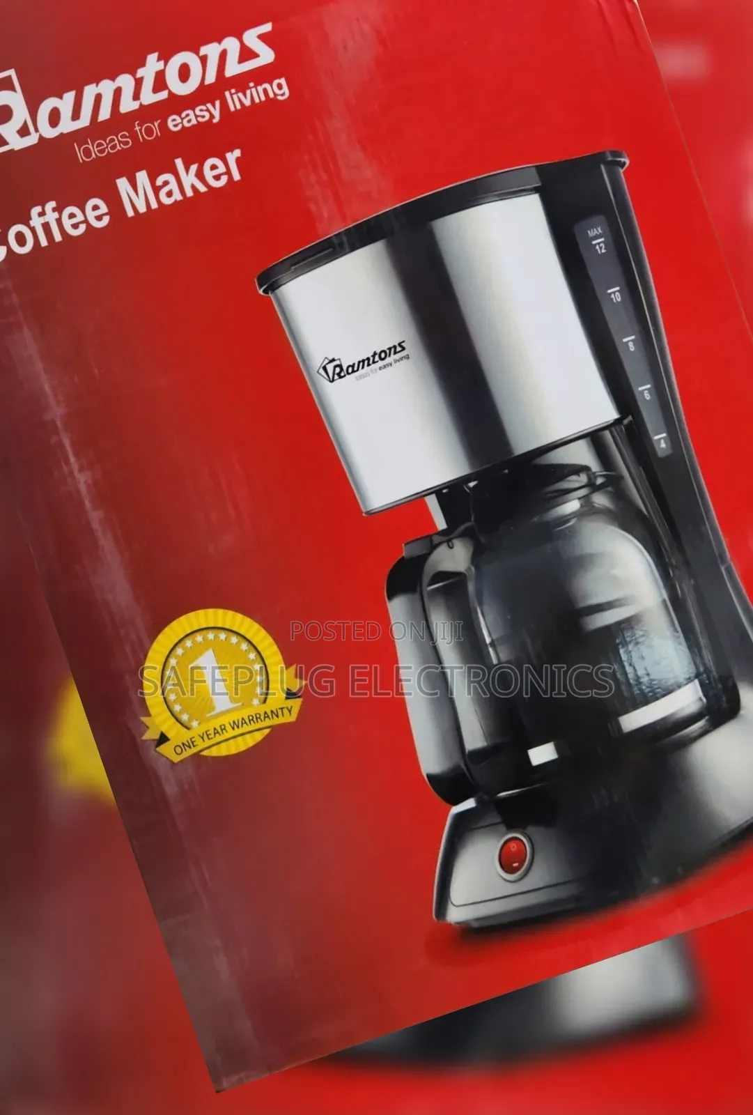 Ramtons Coffee Maker Rm193 – Fast Brewing Machine