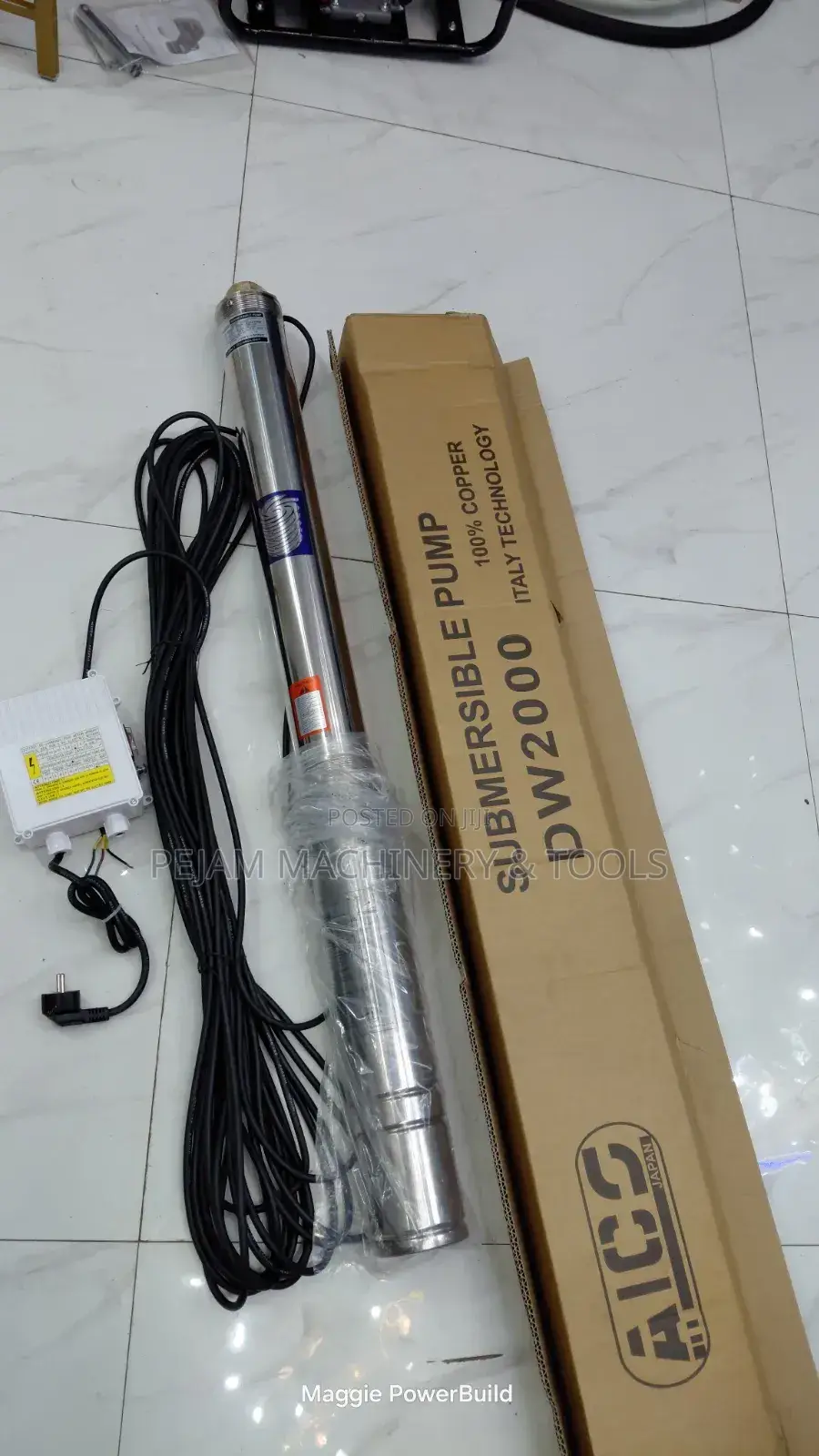 Aico Dw2000 2hp 210metres Deep Well Submersible Water Pump.