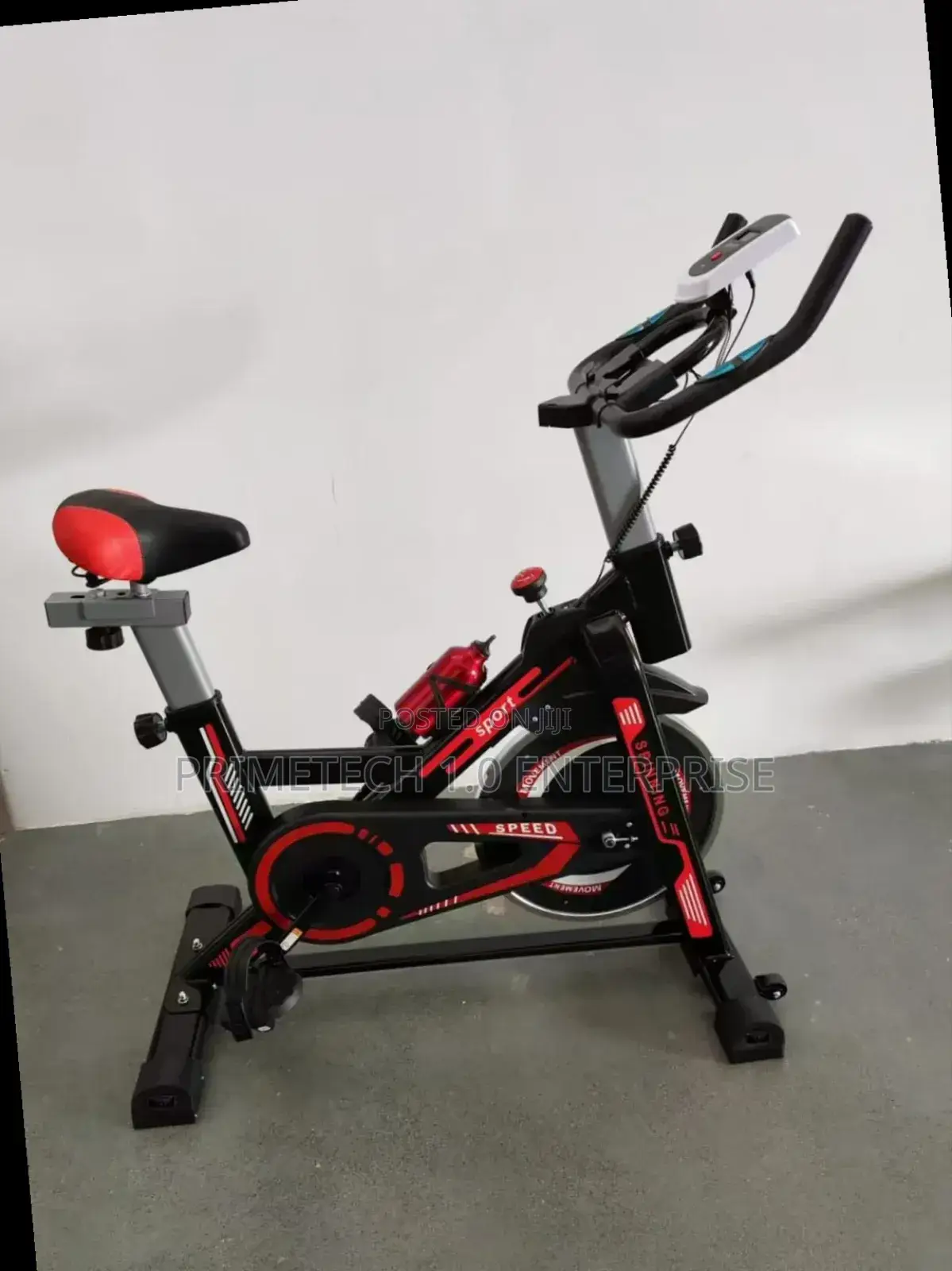 35kg Spin Bike-Red Black