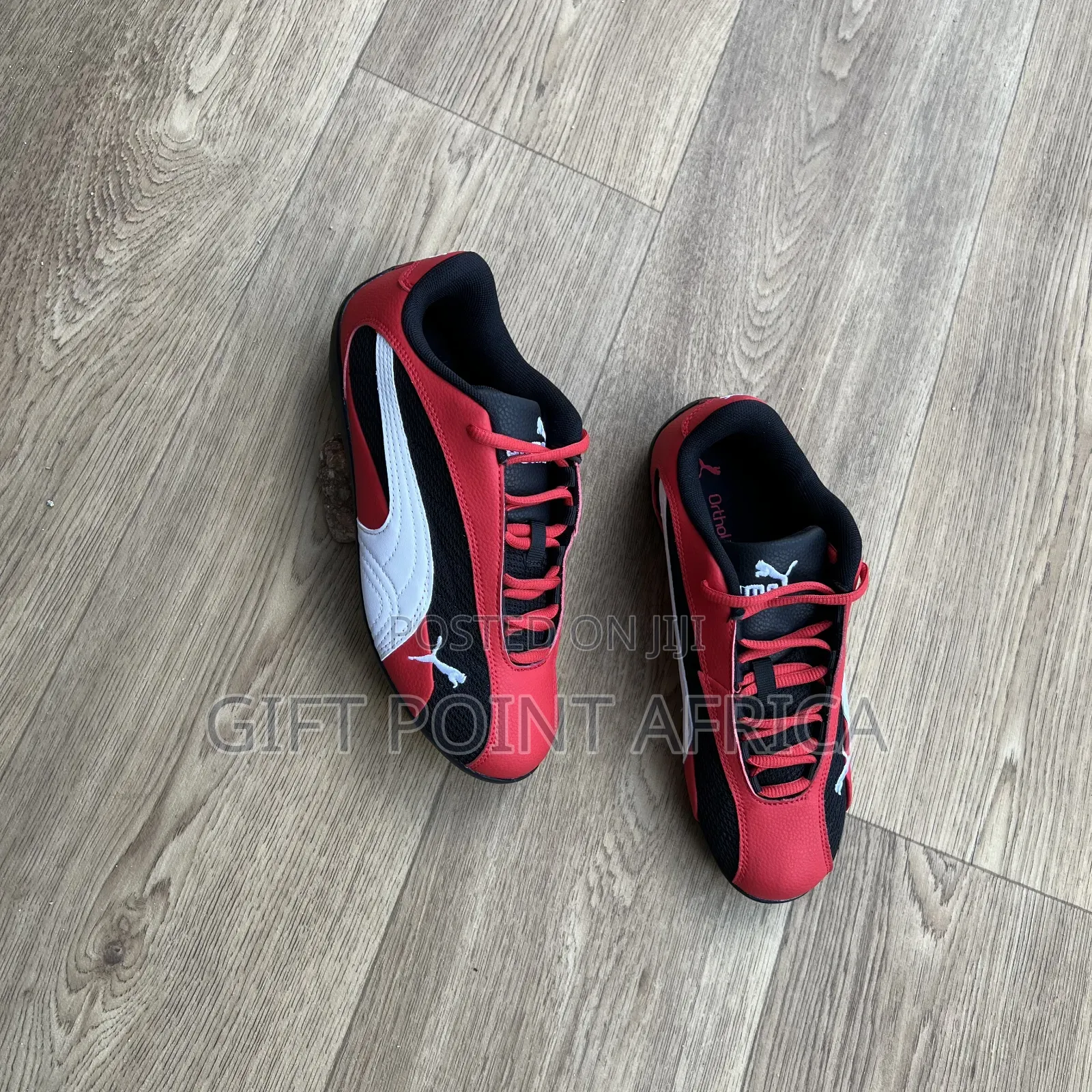 Puma Speedcat Plus Unisex Sneakers in the Red-White