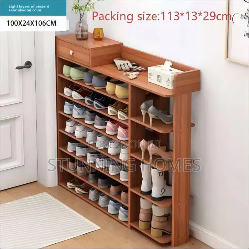 7 Tier Wooden Shoe Rack