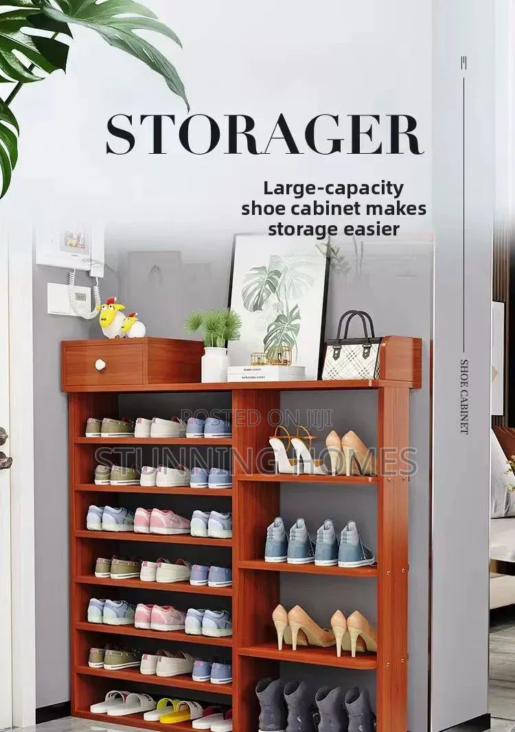 7 Tier Wooden Shoe Rack