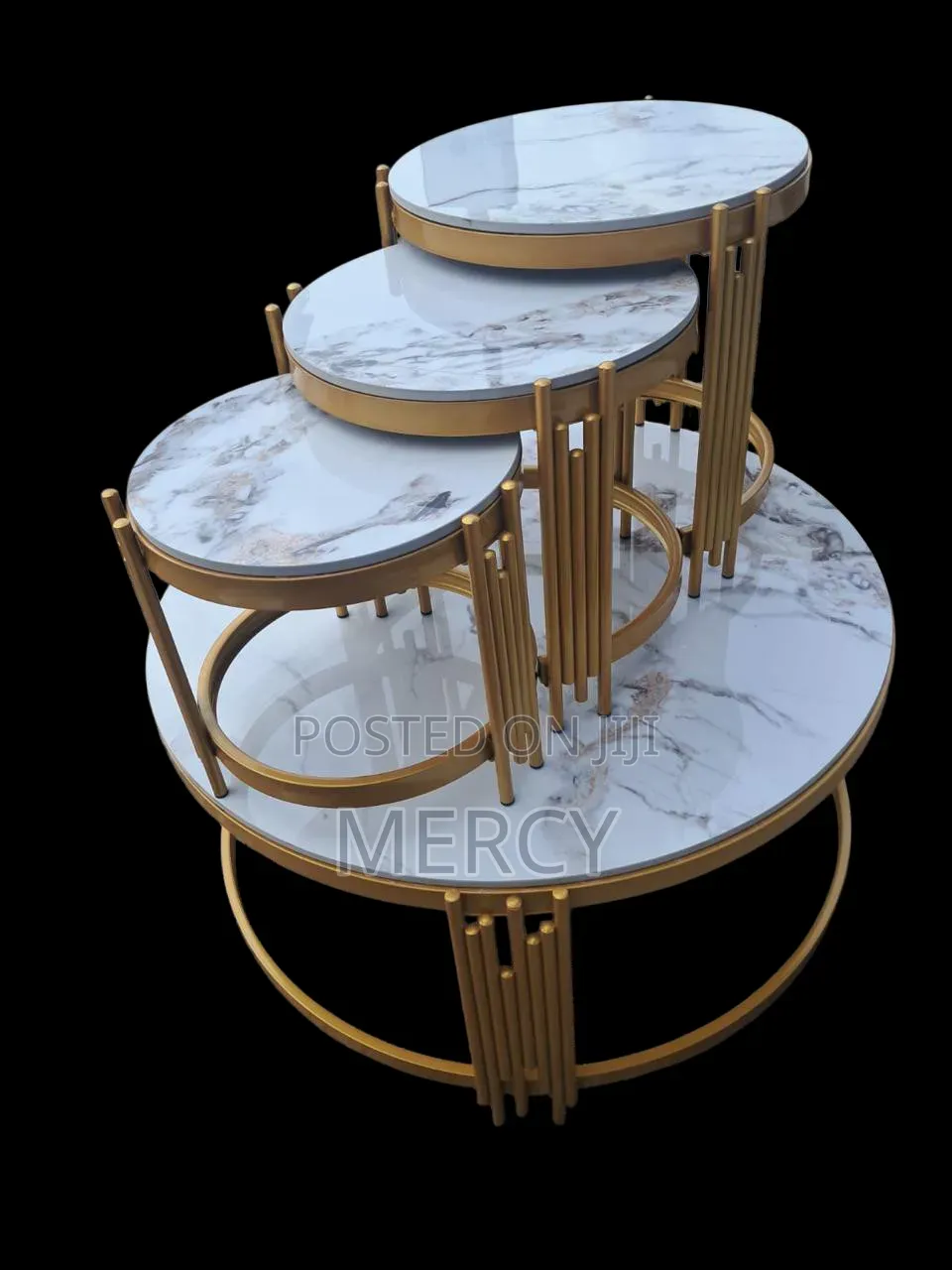 4 in 1 Pure Marble Table