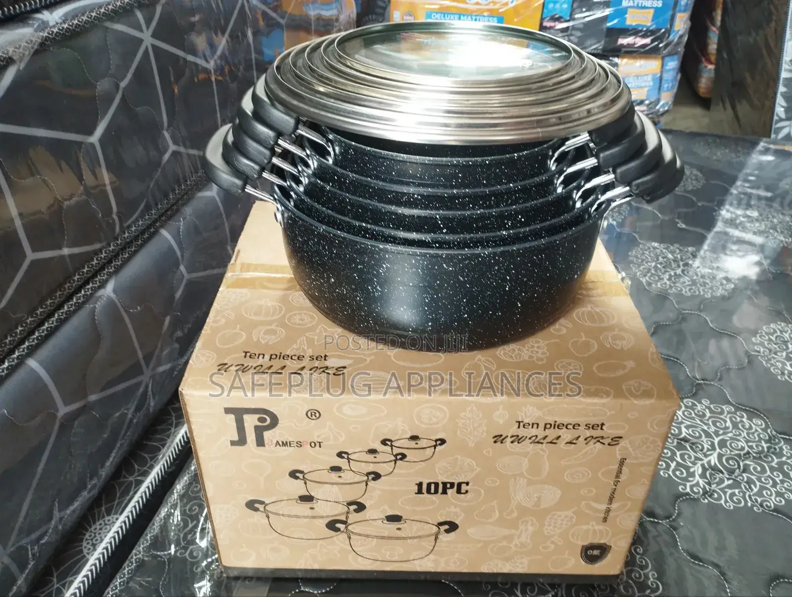 New Model Jp 10pcs Nonstick Cookware Set