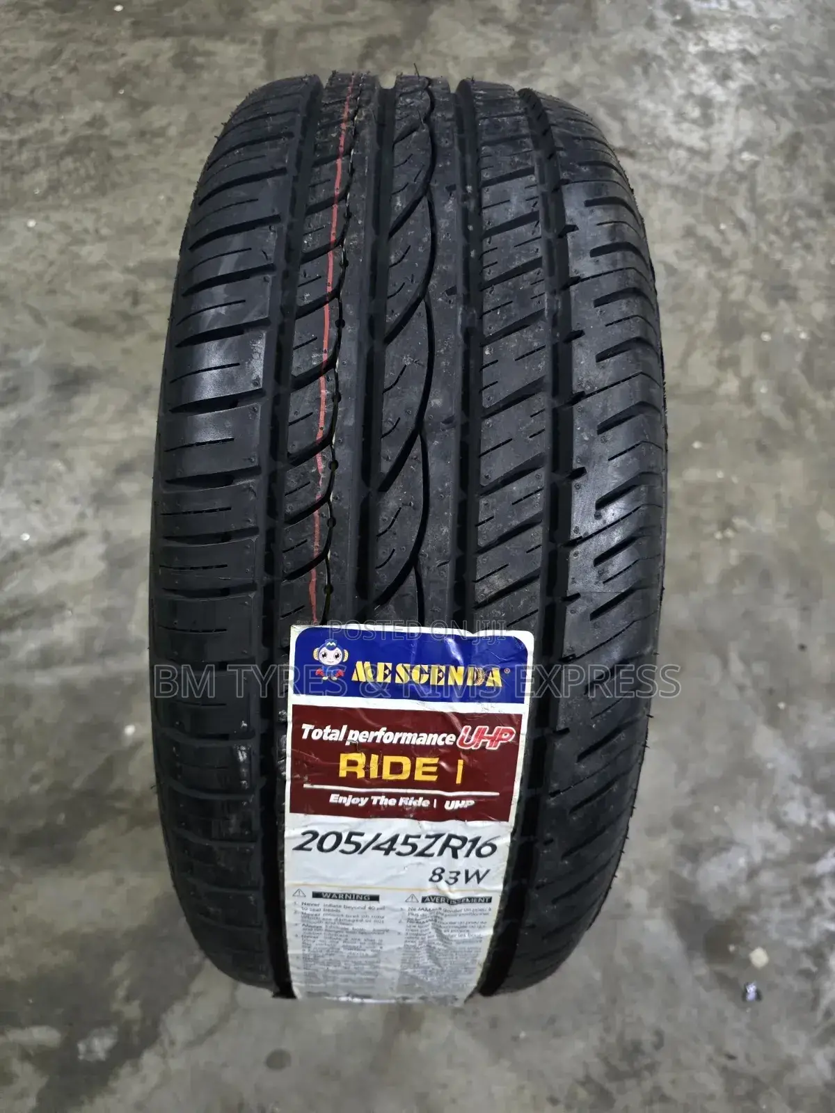 205 /45 R16 Mescenda Tyres.