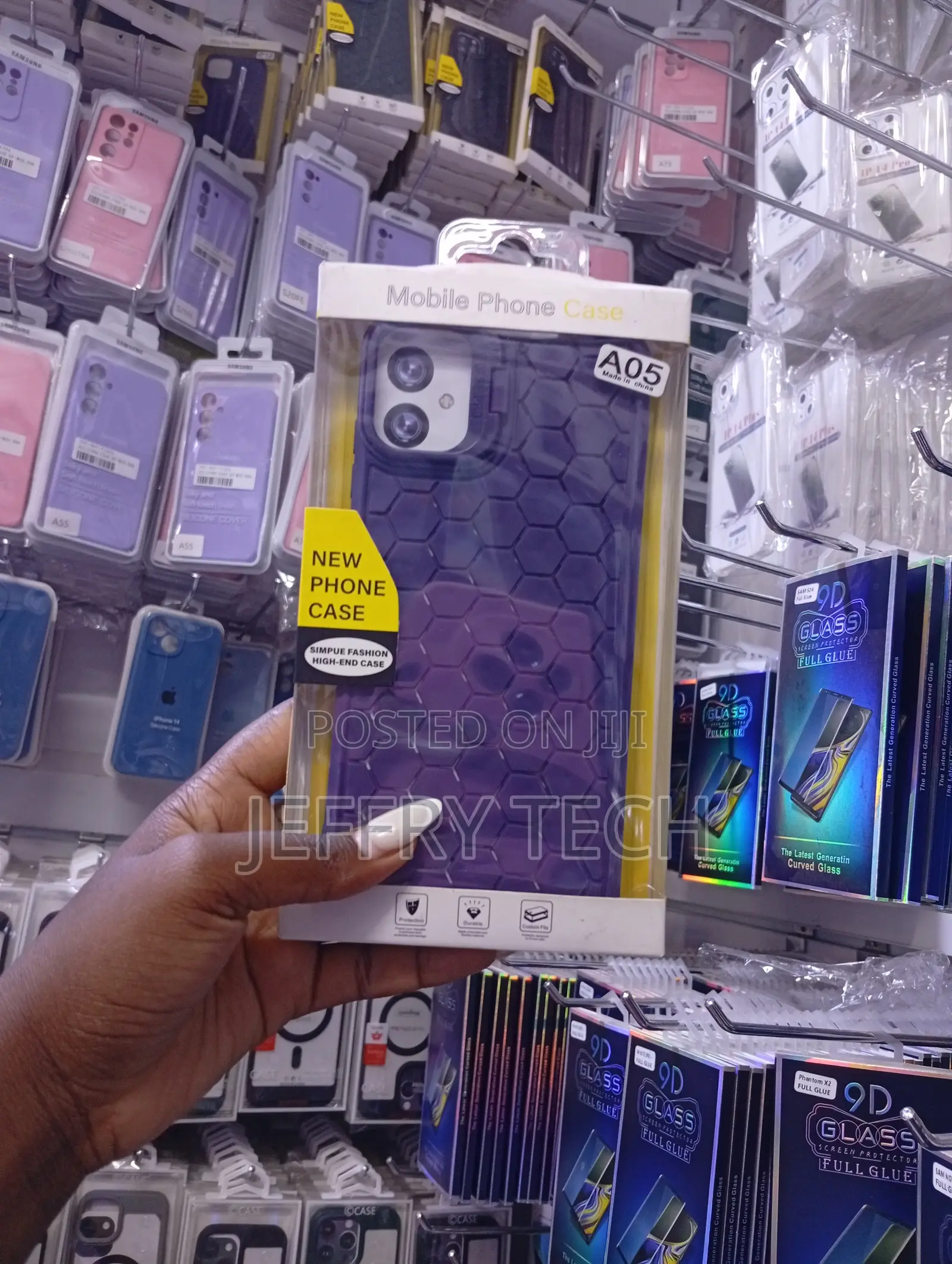 Purple Honeycomb Case Is Specifically for the Samsung Galaxy A05
