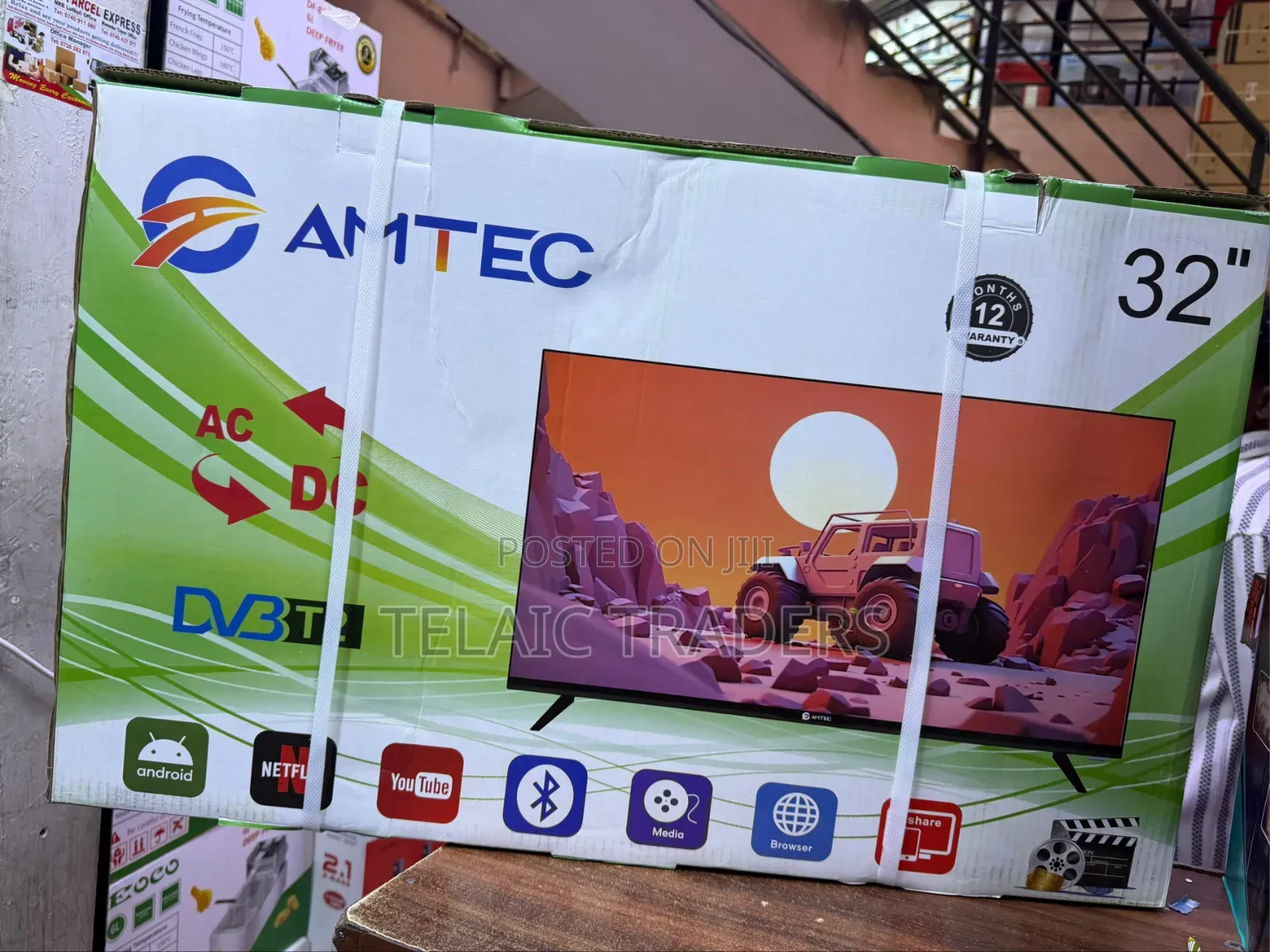Amtec 32 Inches Ac/Dc Smart Android