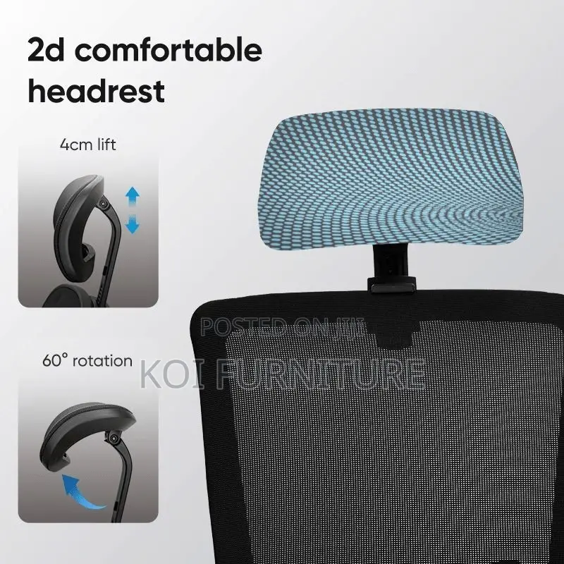 Office Chairs; 2drtf Headrest Office Chair With Long Waist Support