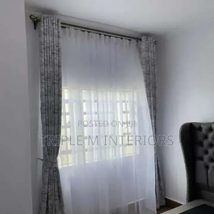 Soft-Flow Window Curtains for a Calm Ambience