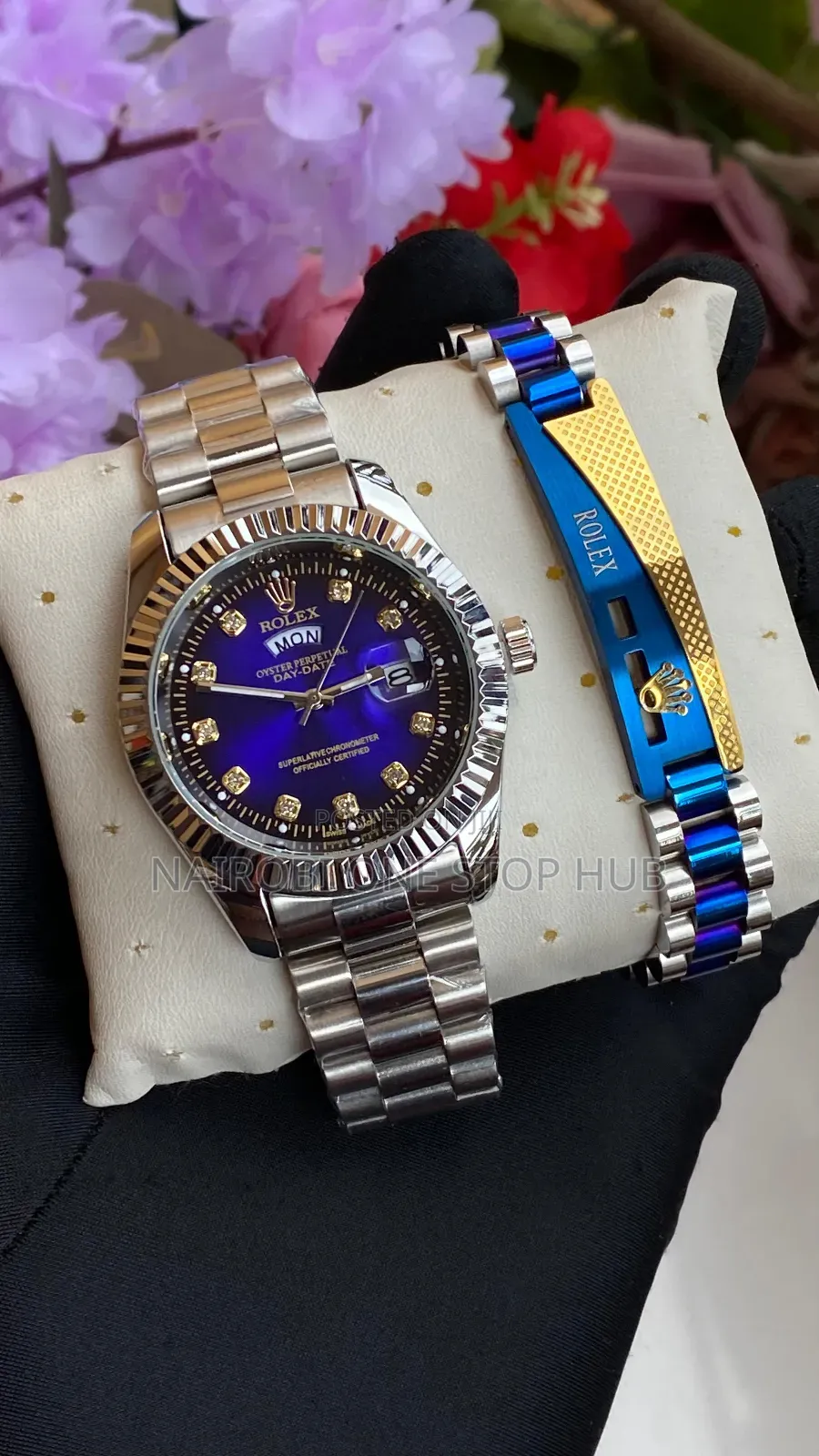 Rolex Men Watch With Matching Bracelet