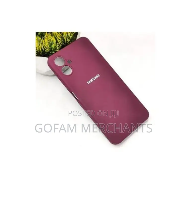 Soft Flexible Silicone Case for Samsung Galaxy A06 - Maroon