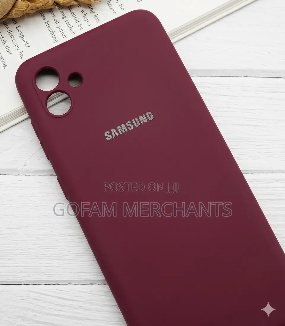 Soft Flexible Silicone Case for Samsung Galaxy A06 - Maroon