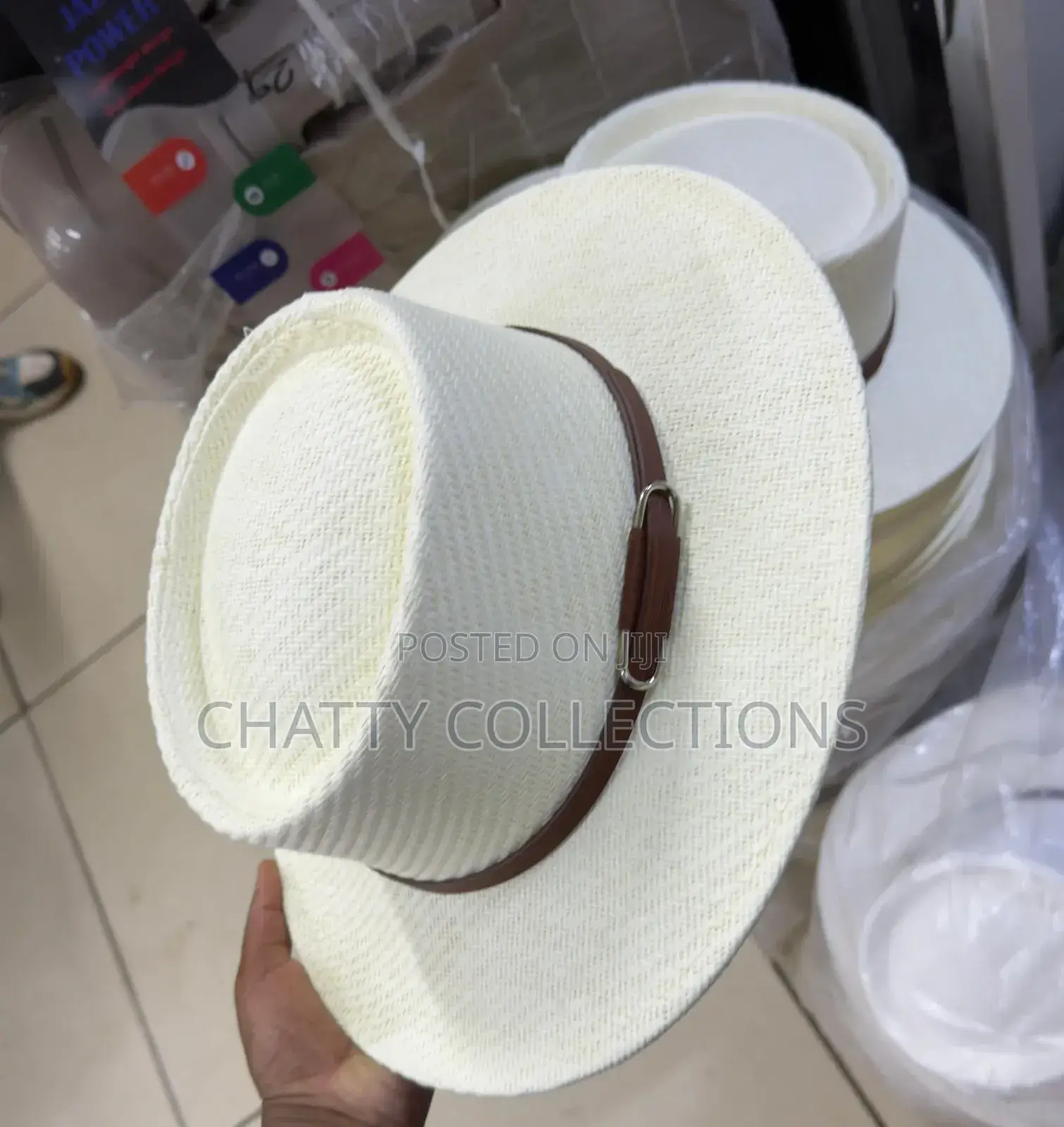Cream White Stylish Men Straw Hats /Boater Hats