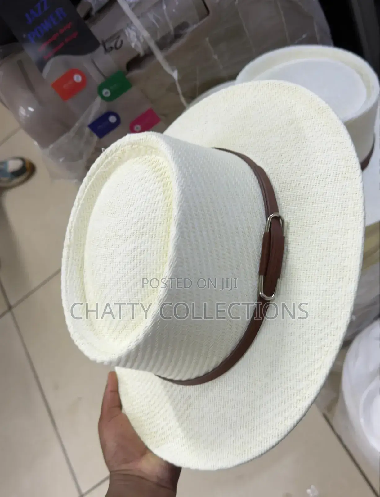 Cream White Stylish Men Straw Hats /Boater Hats