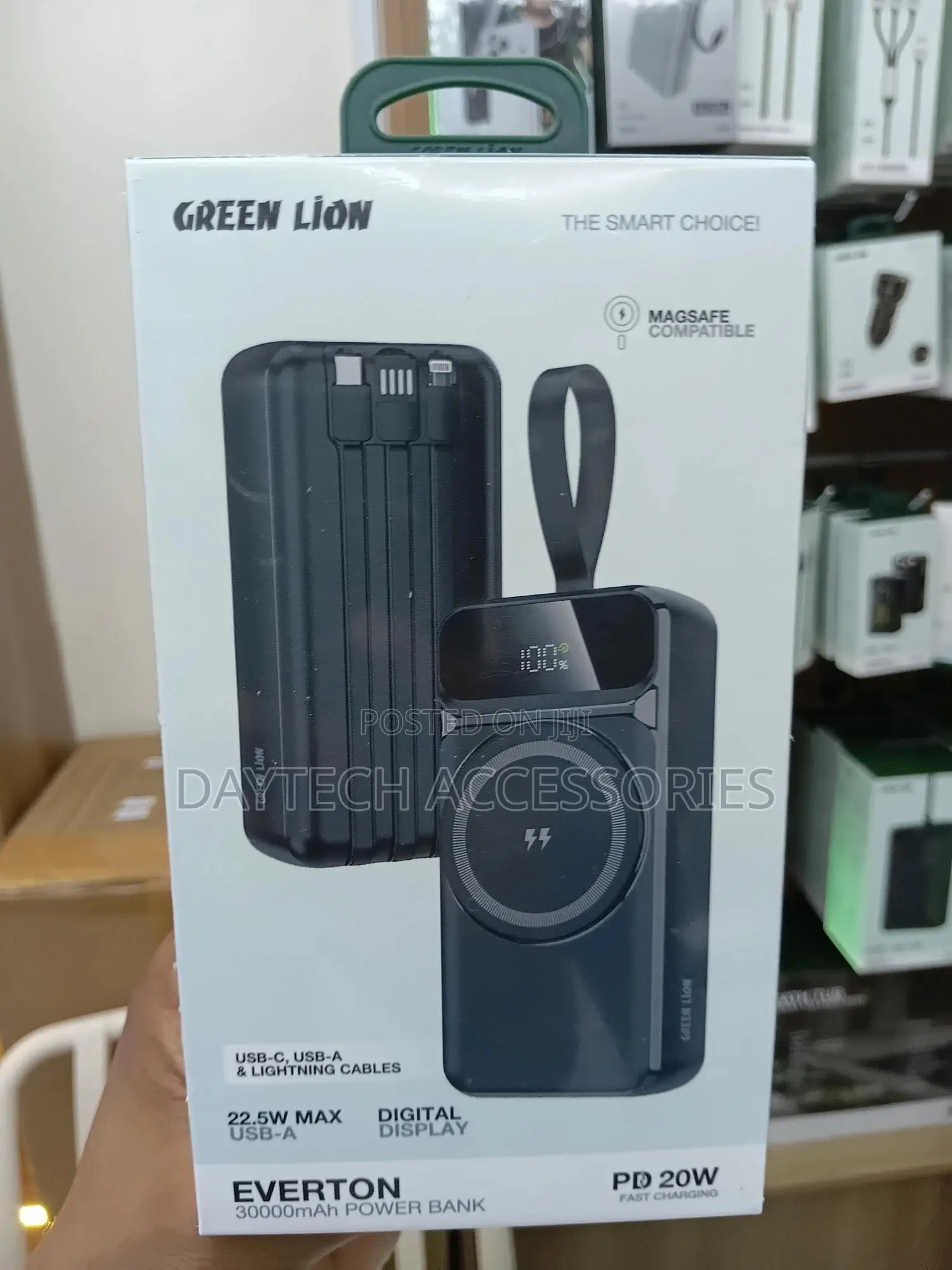 Green Lion Everton 30000mah Power Bank Pd 20w - Black