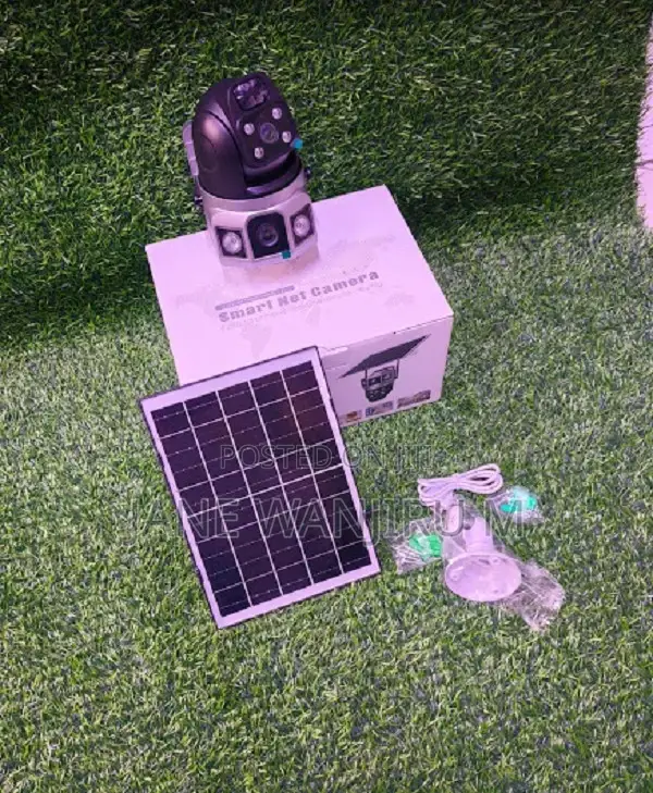 Dual Lens Solar PTZ Camera - Human Detection,