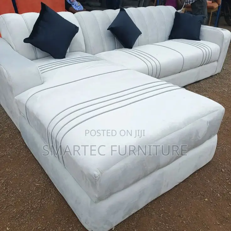 6 Seater L- Shaped Silverline Chaise Sofa