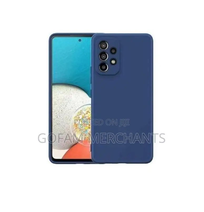 Soft Flexible Silicone Case for Samsung Galaxy A53 (Blue)
