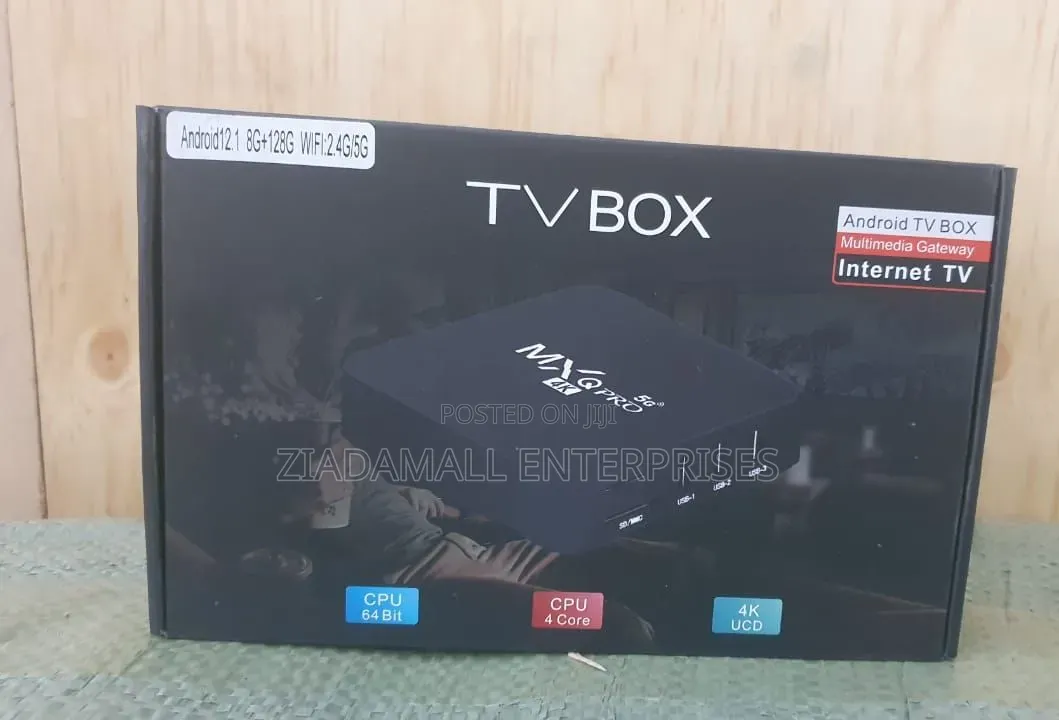 8gb+128gb MXQ Pro Android 12 Smart TV Box Expandable Storage