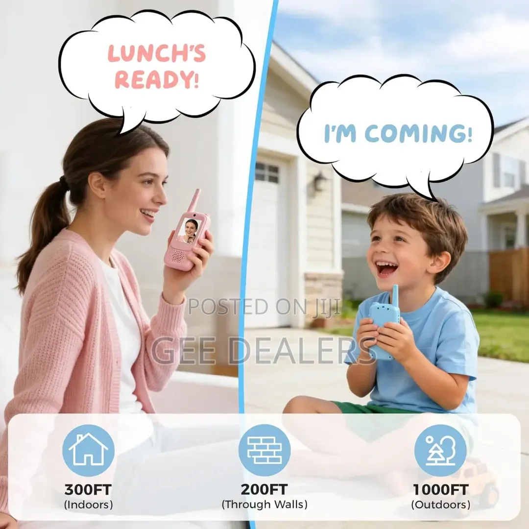 Rechargeable Video Walkie Talkies for Kids,