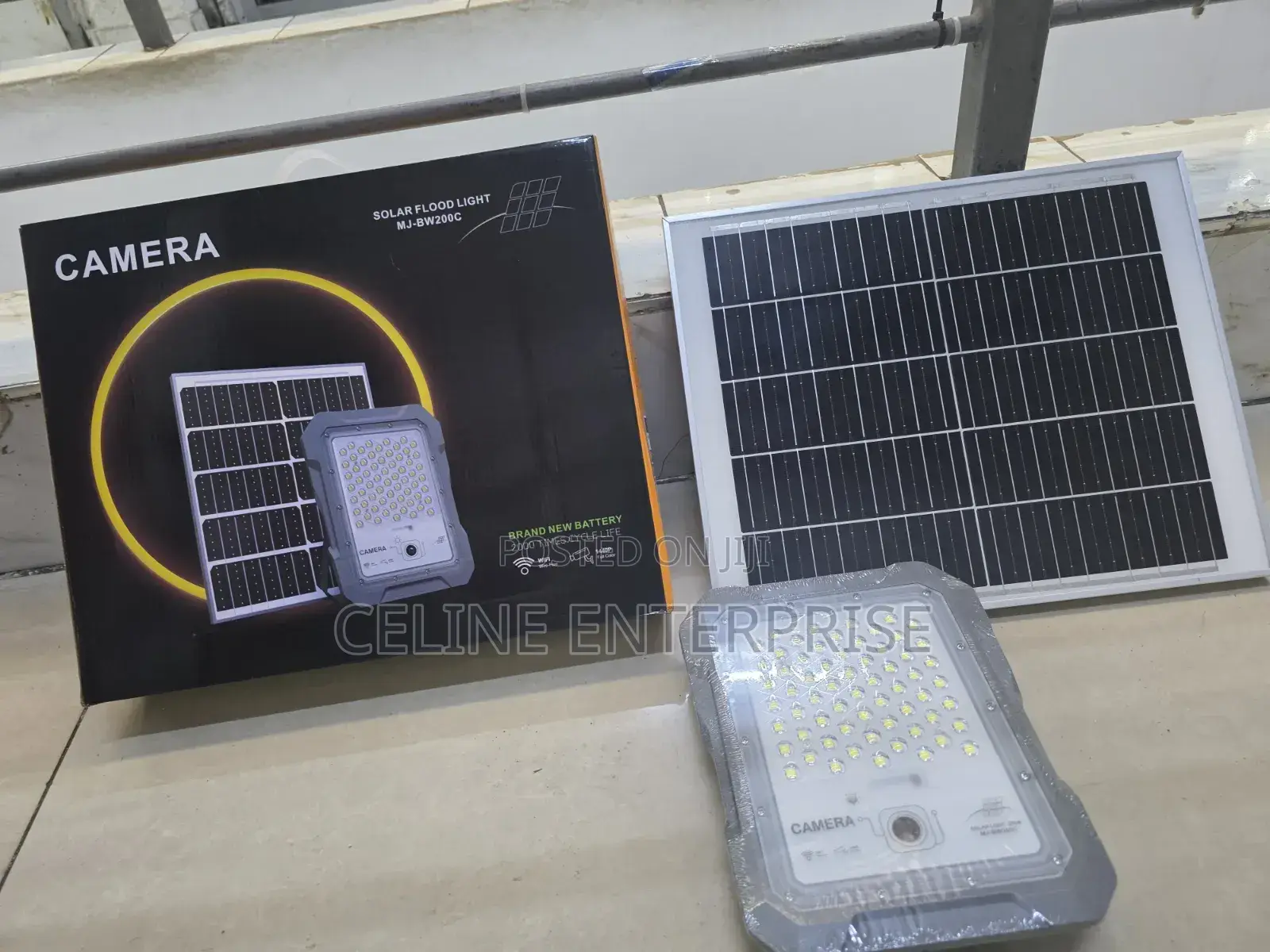 200w Solar Floodlight With Hidden Camera