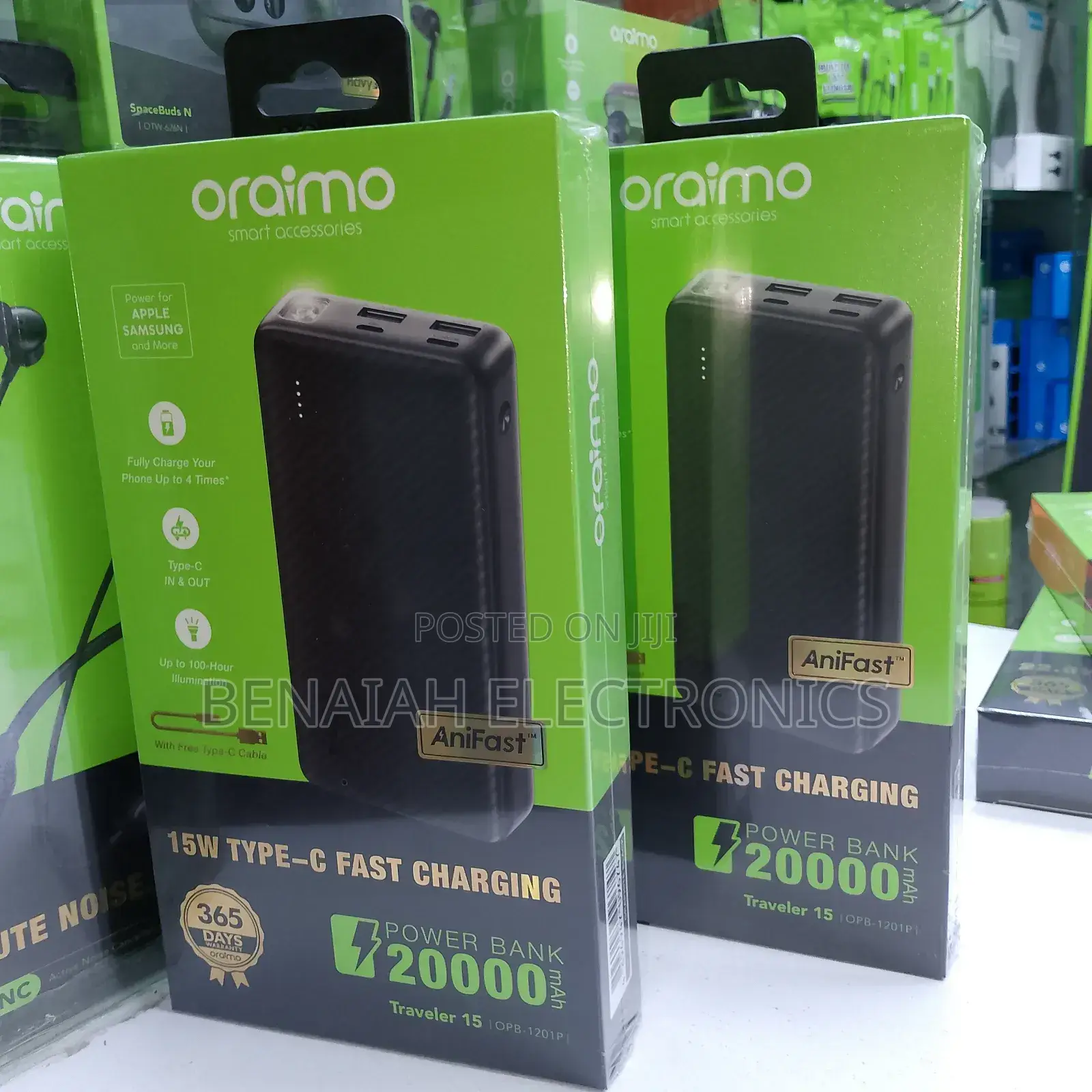 20000mah Oraimo Professional Powerbank Fast Charging Powerbank 15watts