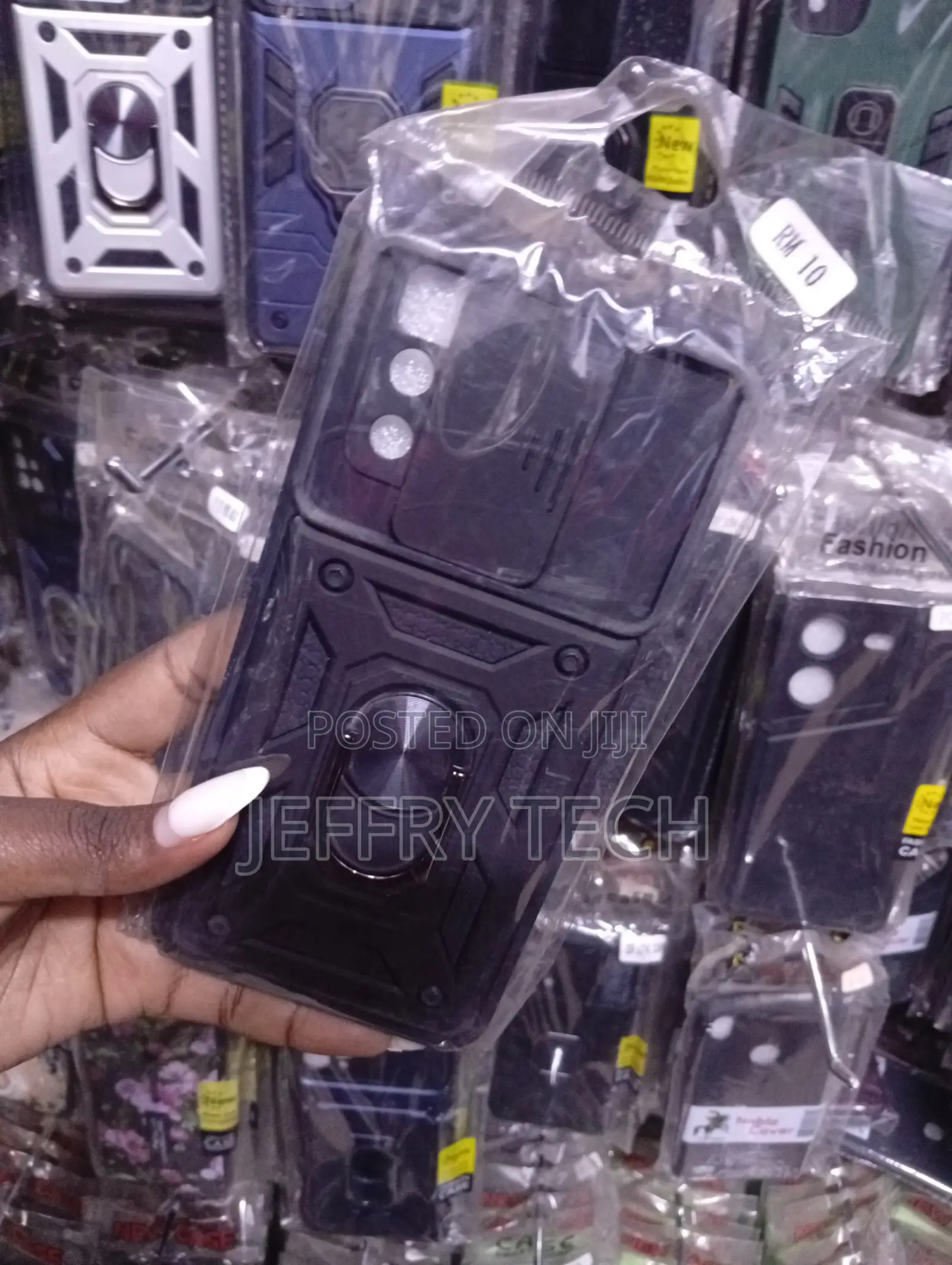 Shockproof Armor Phone Case Designed for Redmi, and Tecno