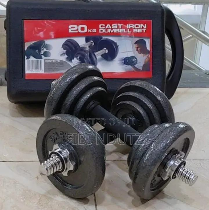 Get Fit With 20kg Dumbbells Set/Dumbbells