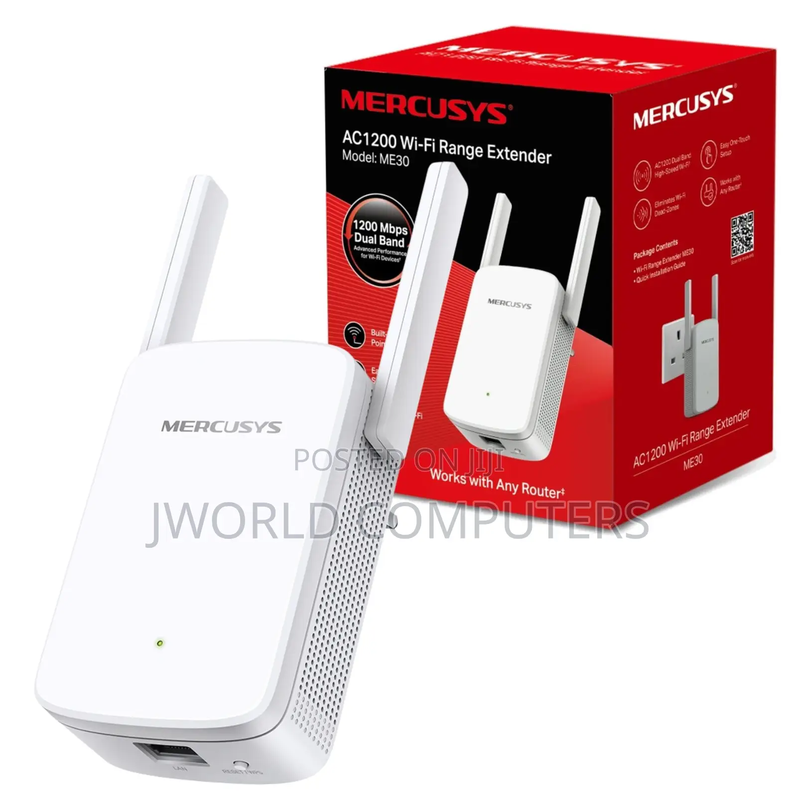 Mercusys Me30 Ac1200mbps Wifi Range Extender