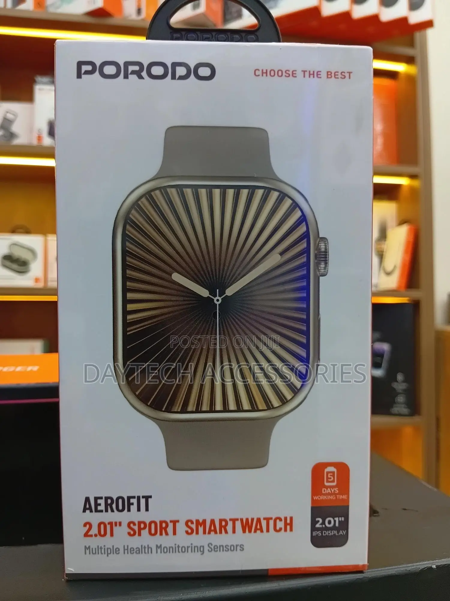 Porodo Sport Smart Watch With 2.01" Display Up to 5 Days Working Time