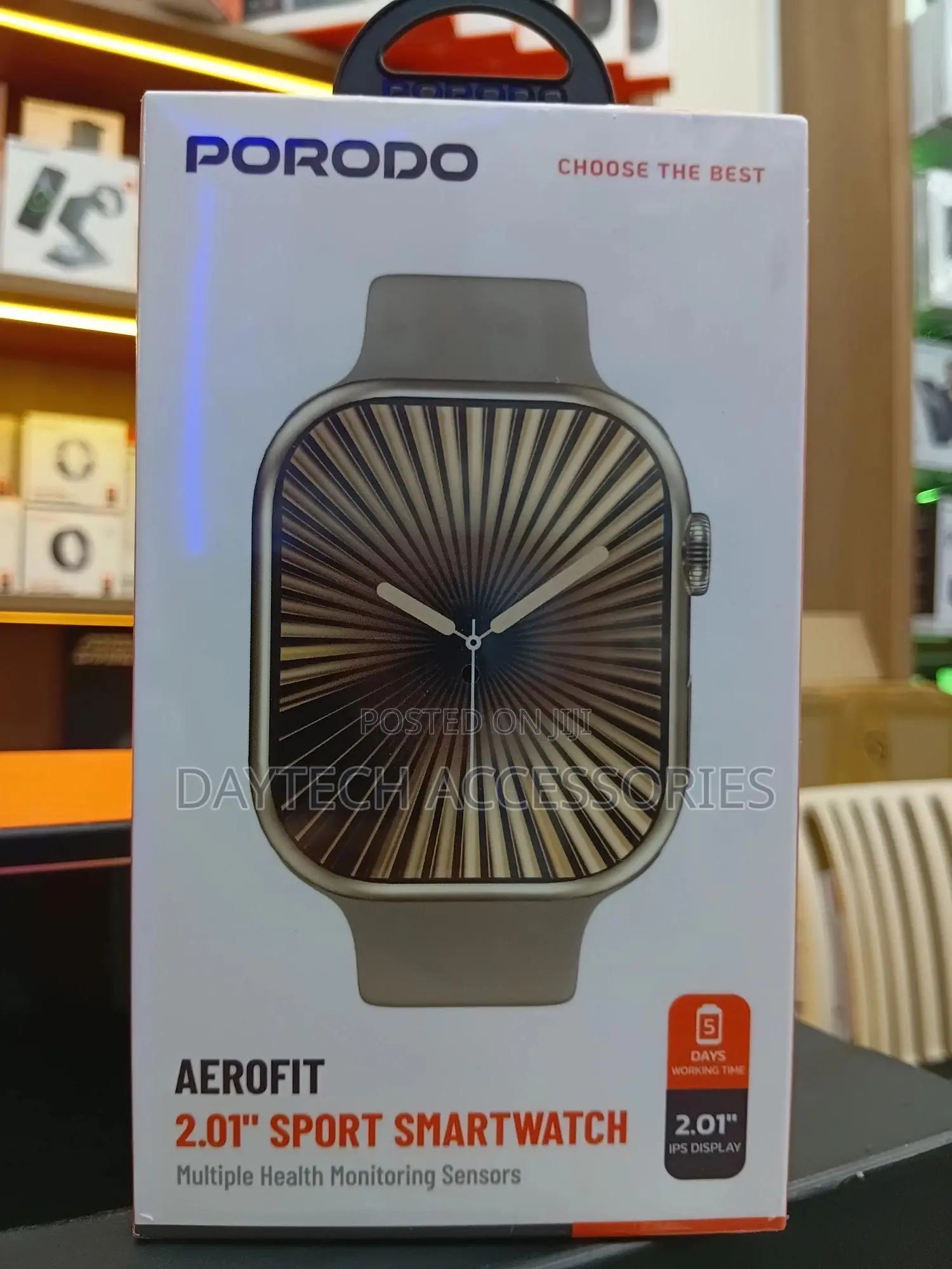 Porodo Sport Smart Watch With 2.01" Display Up to 5 Days Working Time